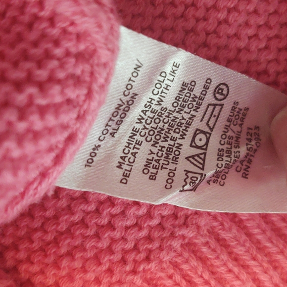 Loft Double V Neck Button Front Cotton Knit Tank Top Coral S - Picture 6 of 9